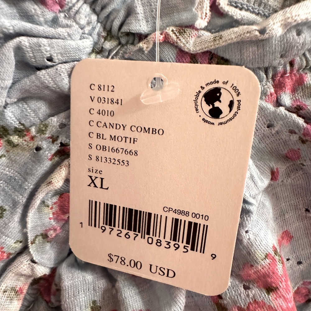 Free People Favorite Girl Top Candy Blouse XL - Picture 4 of 5